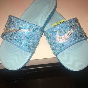 Not For Sale! Custom Bling Nike Slides